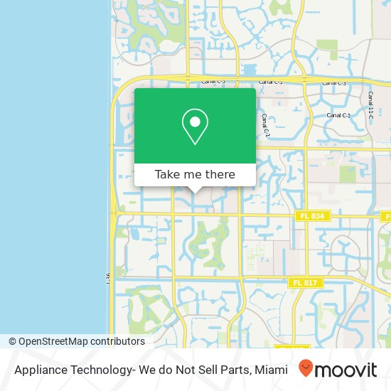 Mapa de Appliance Technology- We do Not Sell Parts