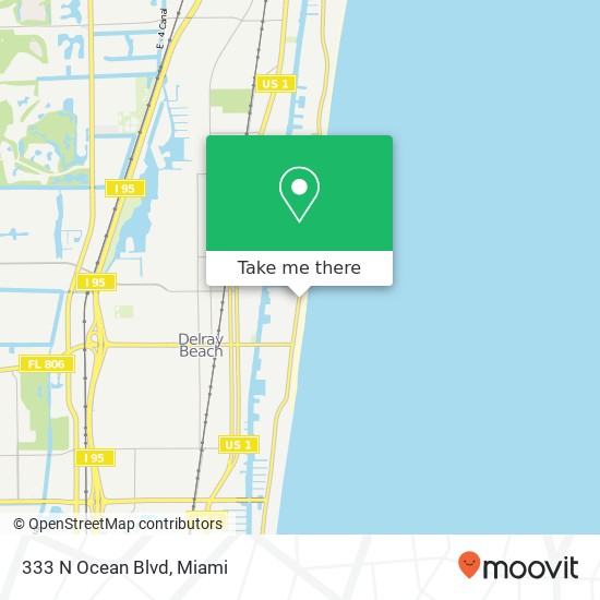 333 N Ocean Blvd map