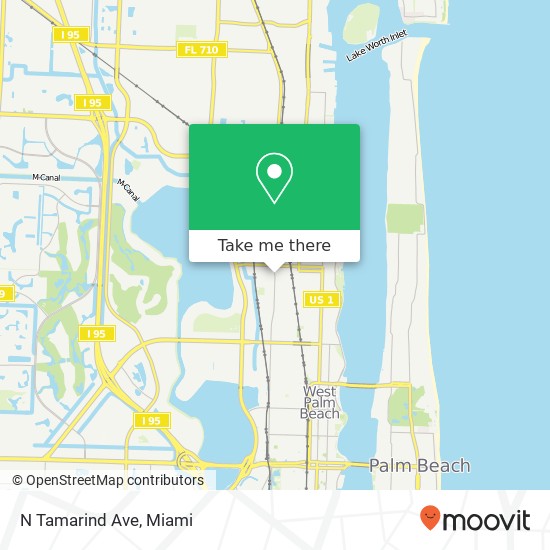 Mapa de N Tamarind Ave
