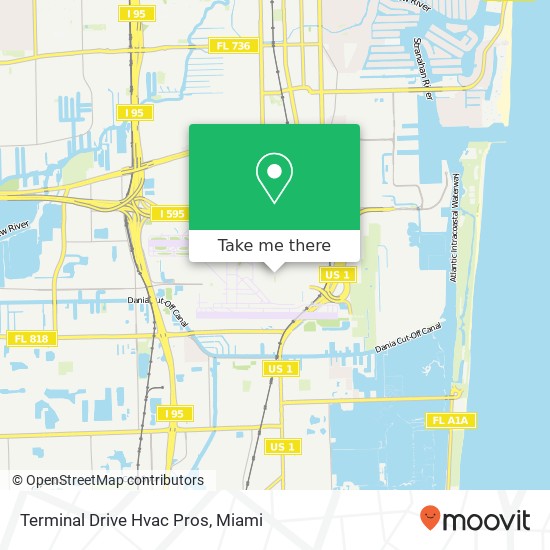 Mapa de Terminal Drive Hvac Pros