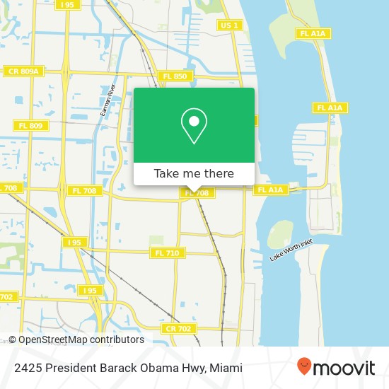 Mapa de 2425 President Barack Obama Hwy