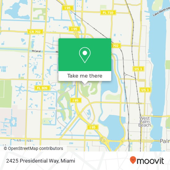 2425 Presidential Way map