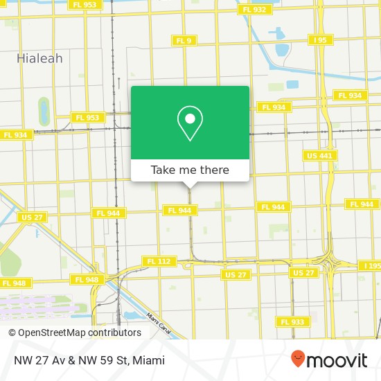 NW 27 Av & NW 59 St map