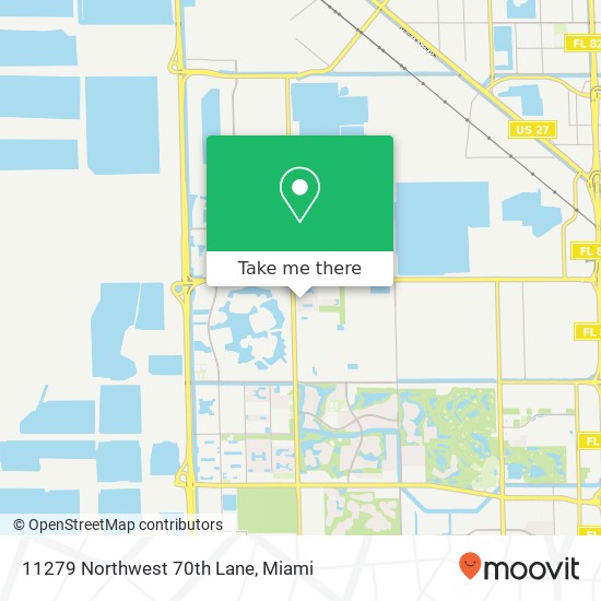 11279 Northwest 70th Lane map