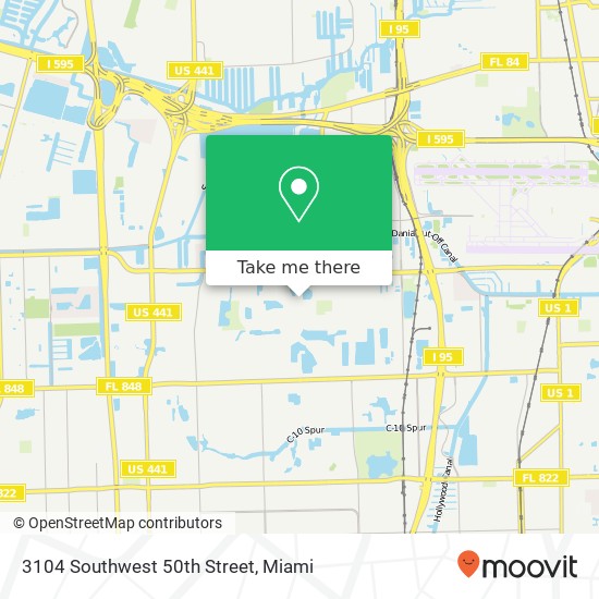 3104 Southwest 50th Street map