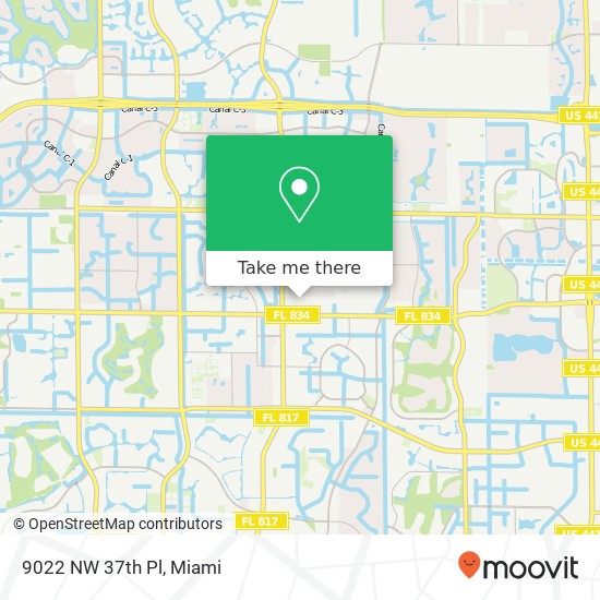 9022 NW 37th Pl map