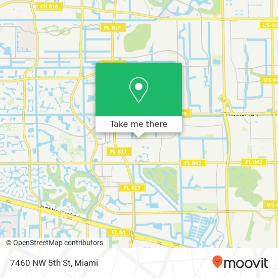 7460 NW 5th St map