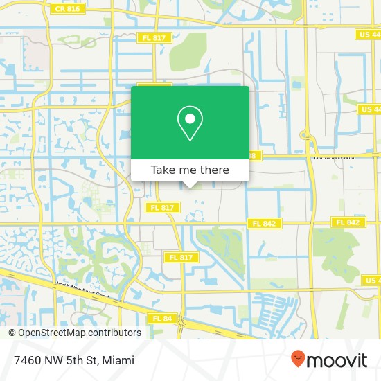 Mapa de 7460 NW 5th St