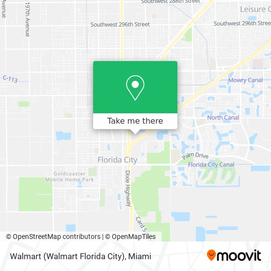 Mapa de Walmart (Walmart Florida City)