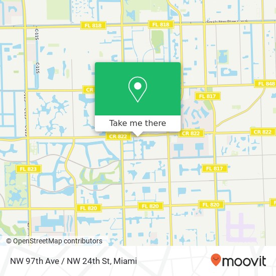 NW 97th Ave / NW 24th St map