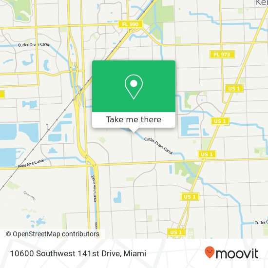 10600 Southwest 141st Drive map