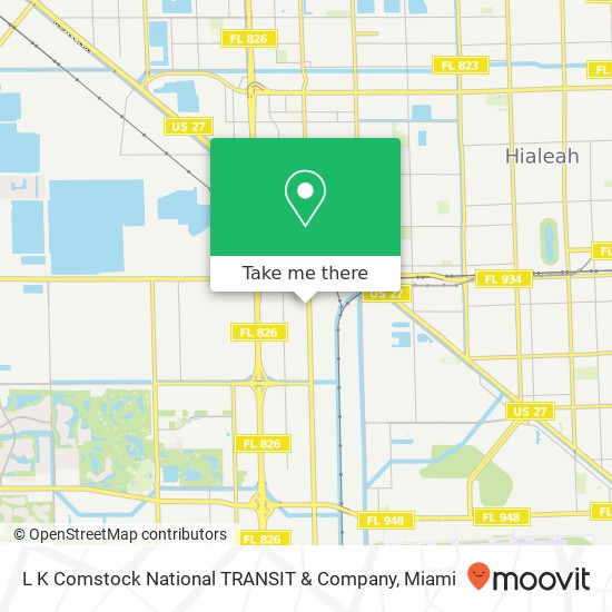 Mapa de L K Comstock National TRANSIT & Company