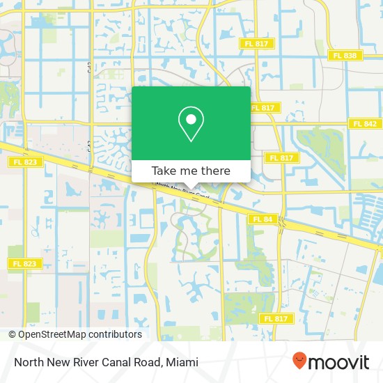 North New River Canal Road map