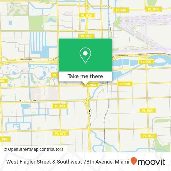Mapa de West Flagler Street & Southwest 78th Avenue