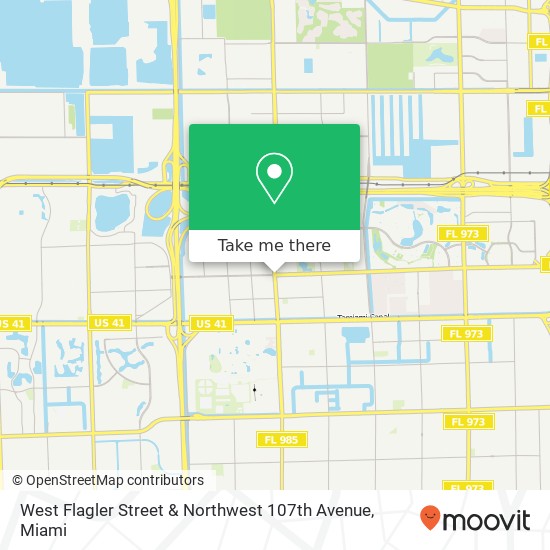 West Flagler Street & Northwest 107th Avenue map