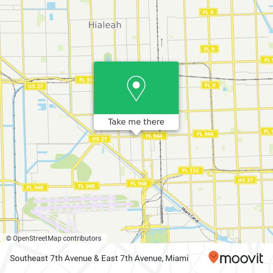 Southeast 7th Avenue & East 7th Avenue map