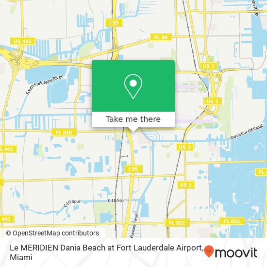 Mapa de Le MERIDIEN Dania Beach at Fort Lauderdale Airport