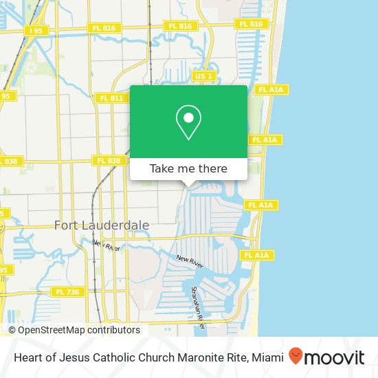 Heart of Jesus Catholic Church Maronite Rite map