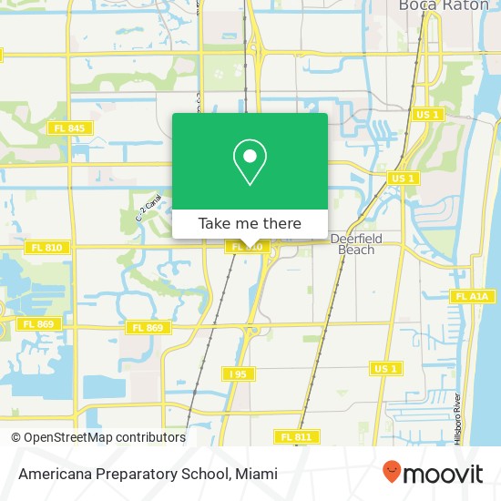 Americana Preparatory School map