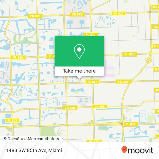 1483 SW 85th Ave map