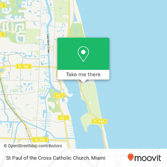 St Paul of the Cross Catholic Church map