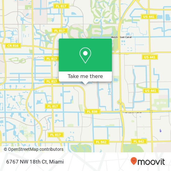 Mapa de 6767 NW 18th Ct