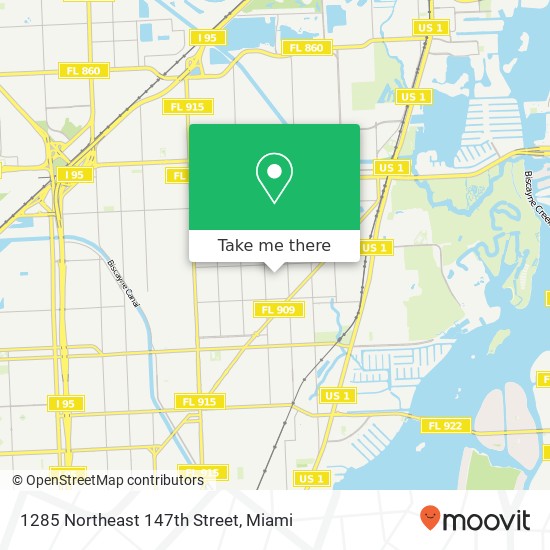 Mapa de 1285 Northeast 147th Street