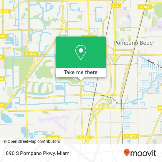 890 S Pompano Pkwy map