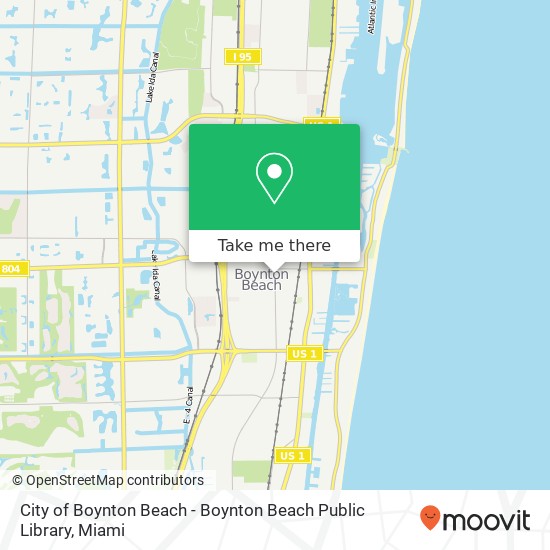 Mapa de City of Boynton Beach - Boynton Beach Public Library