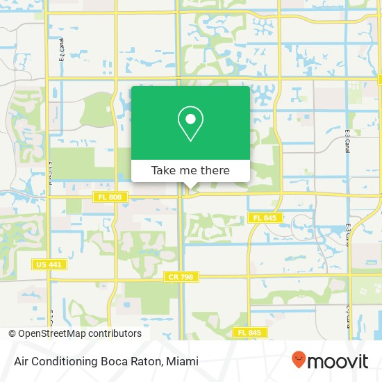 Air Conditioning Boca Raton map