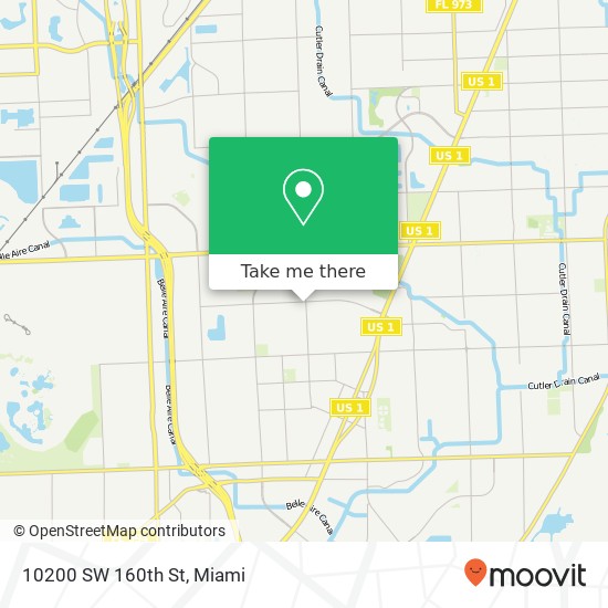 10200 SW 160th St map