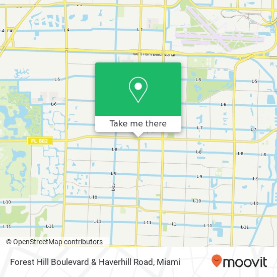 Mapa de Forest Hill Boulevard & Haverhill Road
