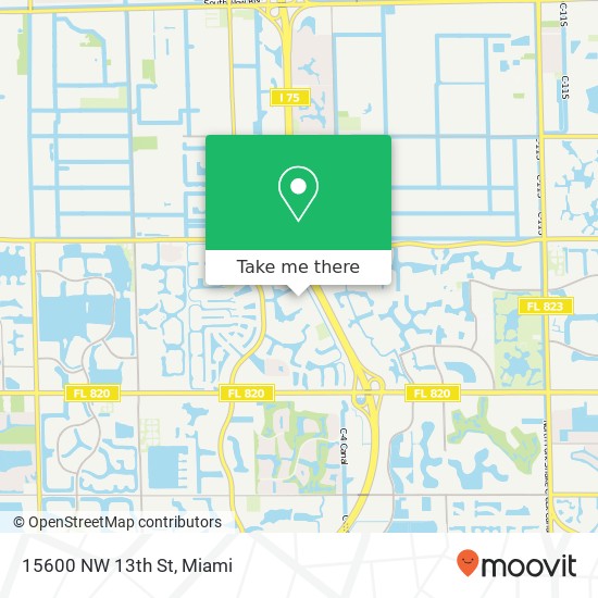 15600 NW 13th St map