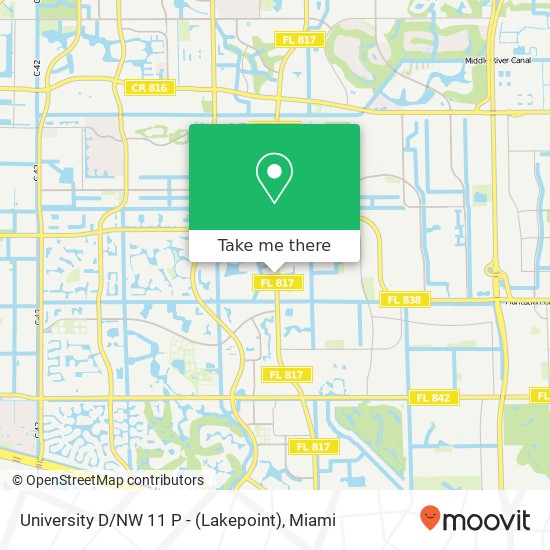 Mapa de University D / NW 11 P - (Lakepoint)