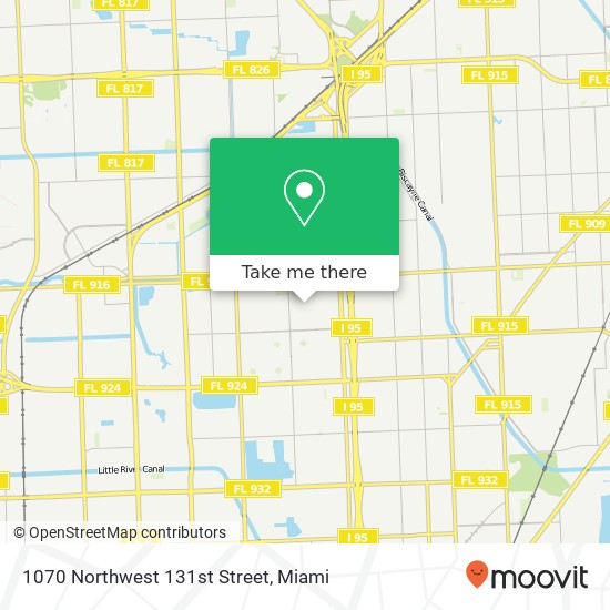 1070 Northwest 131st Street map