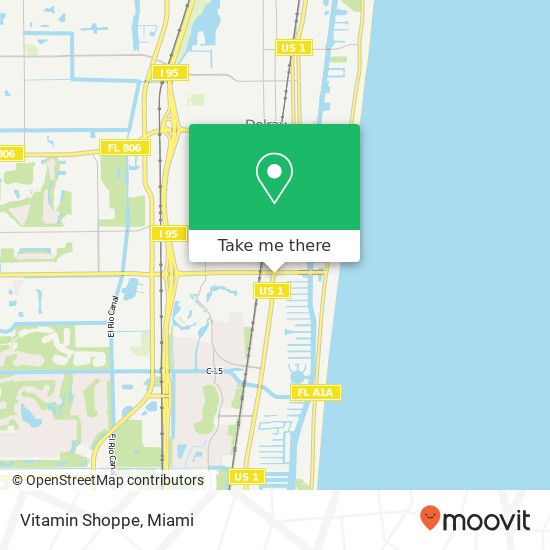 Mapa de Vitamin Shoppe