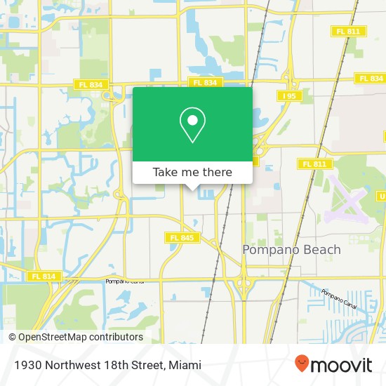 1930 Northwest 18th Street map