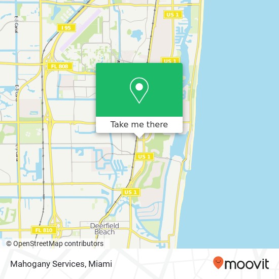 Mahogany Services map