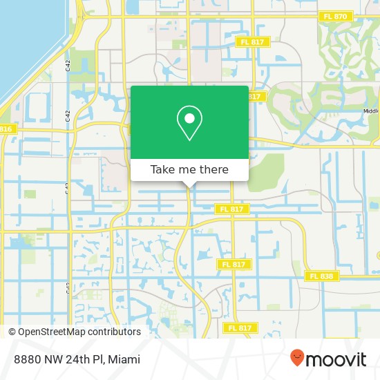 8880 NW 24th Pl map