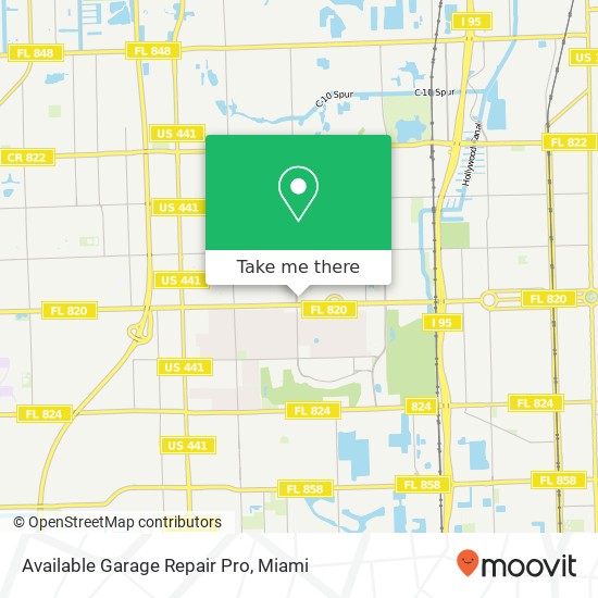 Mapa de Available Garage Repair Pro