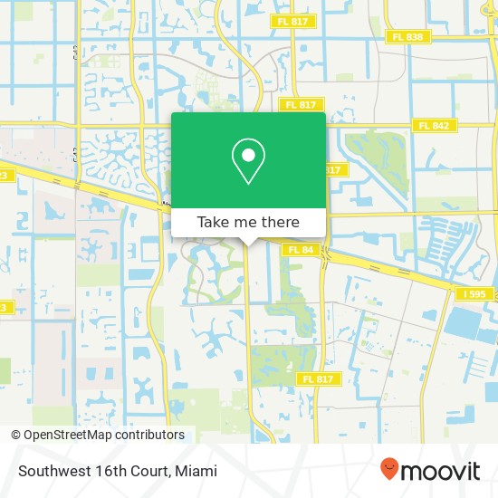 Southwest 16th Court map