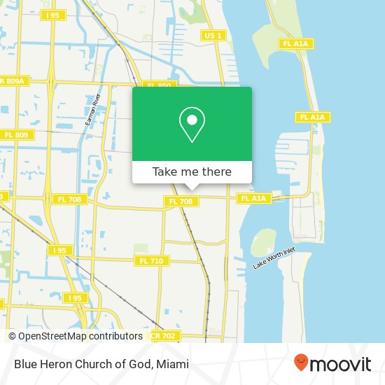 Mapa de Blue Heron Church of God