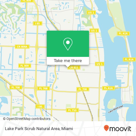 Lake Park Scrub Natural Area map