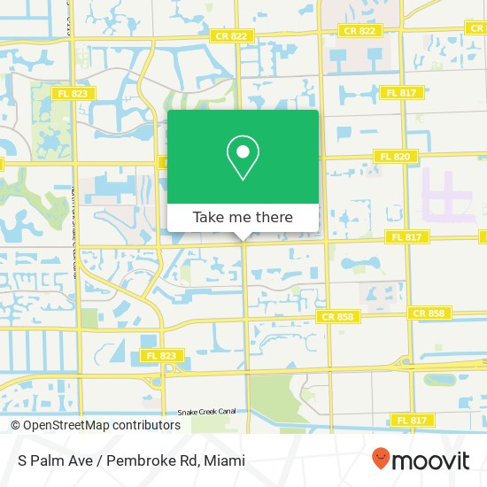 S Palm Ave / Pembroke Rd map