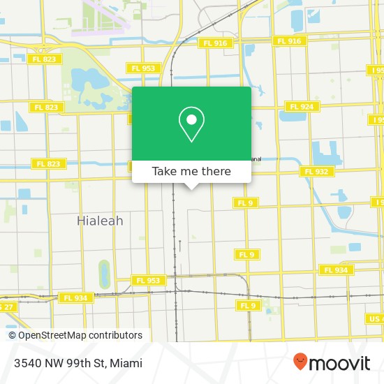 Mapa de 3540 NW 99th St