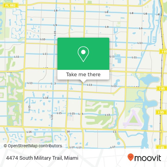 4474 South Military Trail map