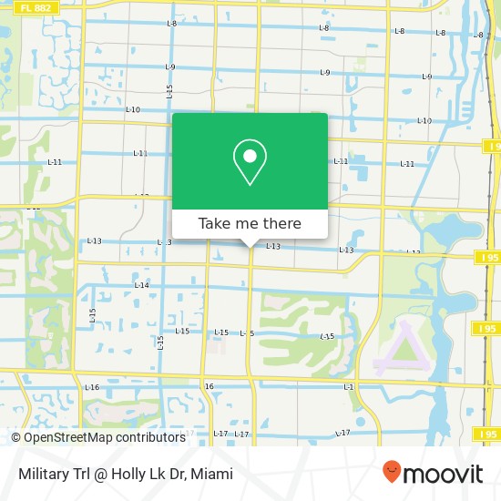 Military Trl @ Holly Lk Dr map