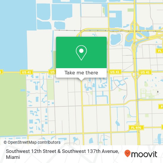 Mapa de Southwest 12th Street & Southwest 137th Avenue
