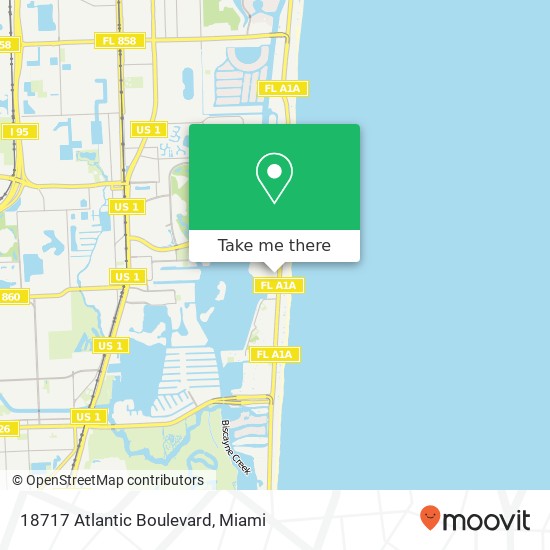 Mapa de 18717 Atlantic Boulevard