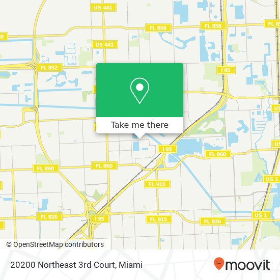Mapa de 20200 Northeast 3rd Court